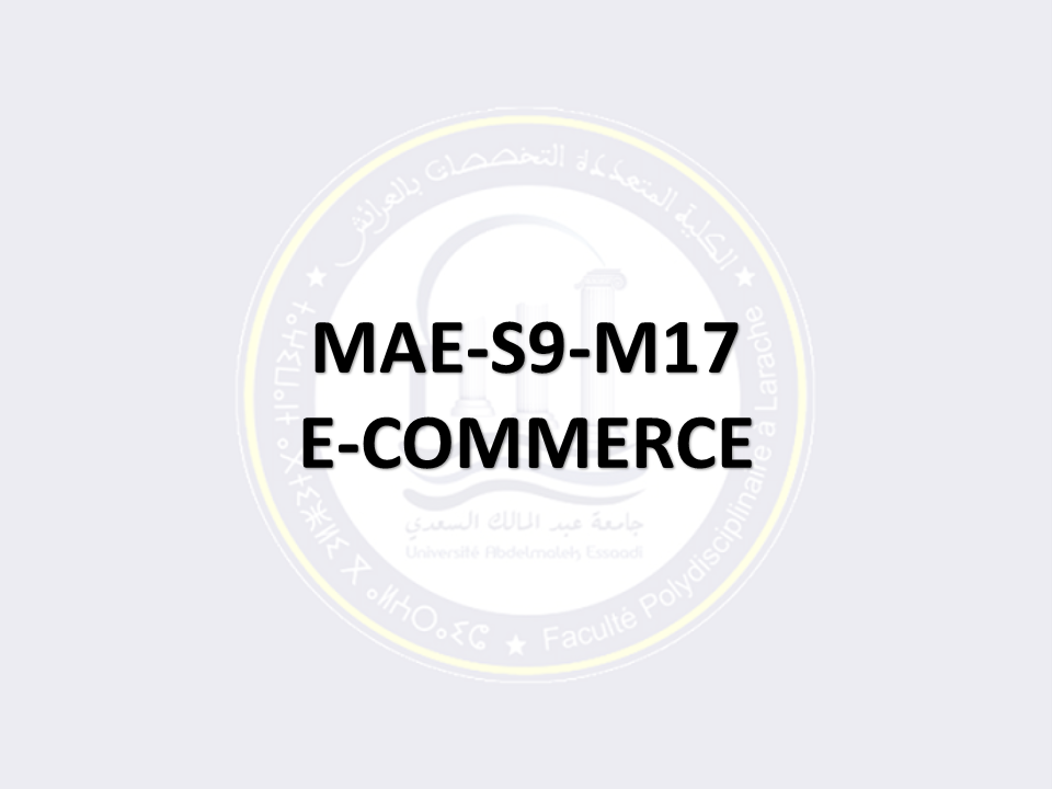 MAE-S9-M17: E-COMMERCE