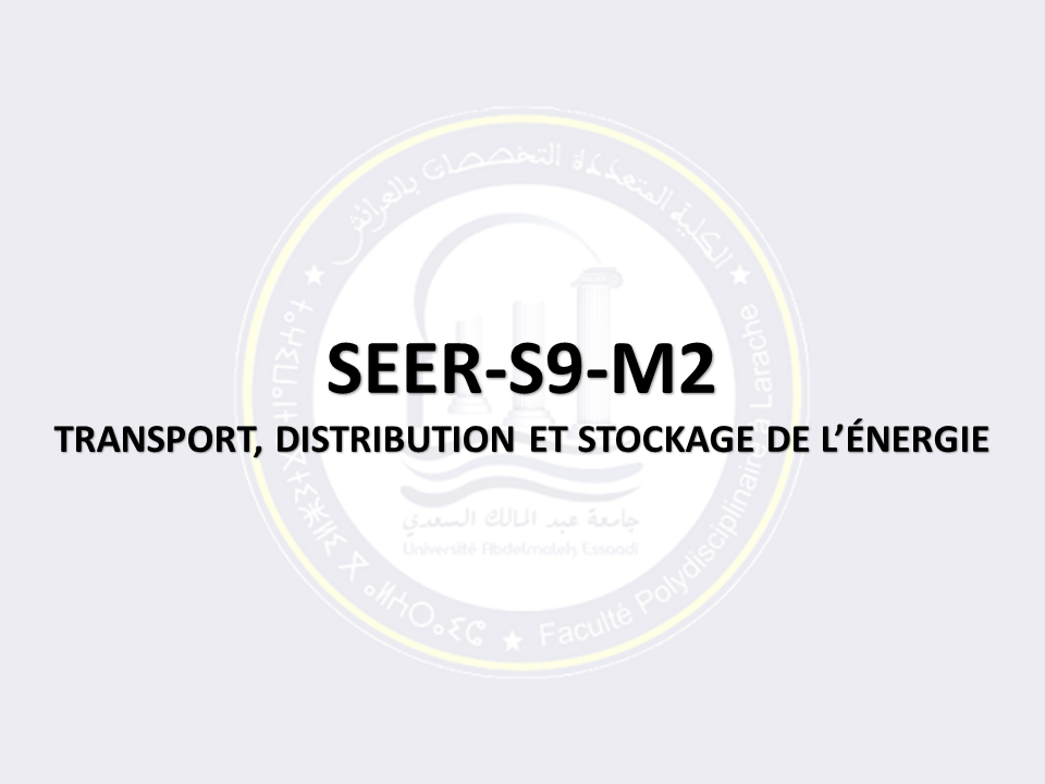 SEER-S9-M2: TRANSPORT, DISTRIBUTION ET STOCKAGE DE L’ÉNERGIE